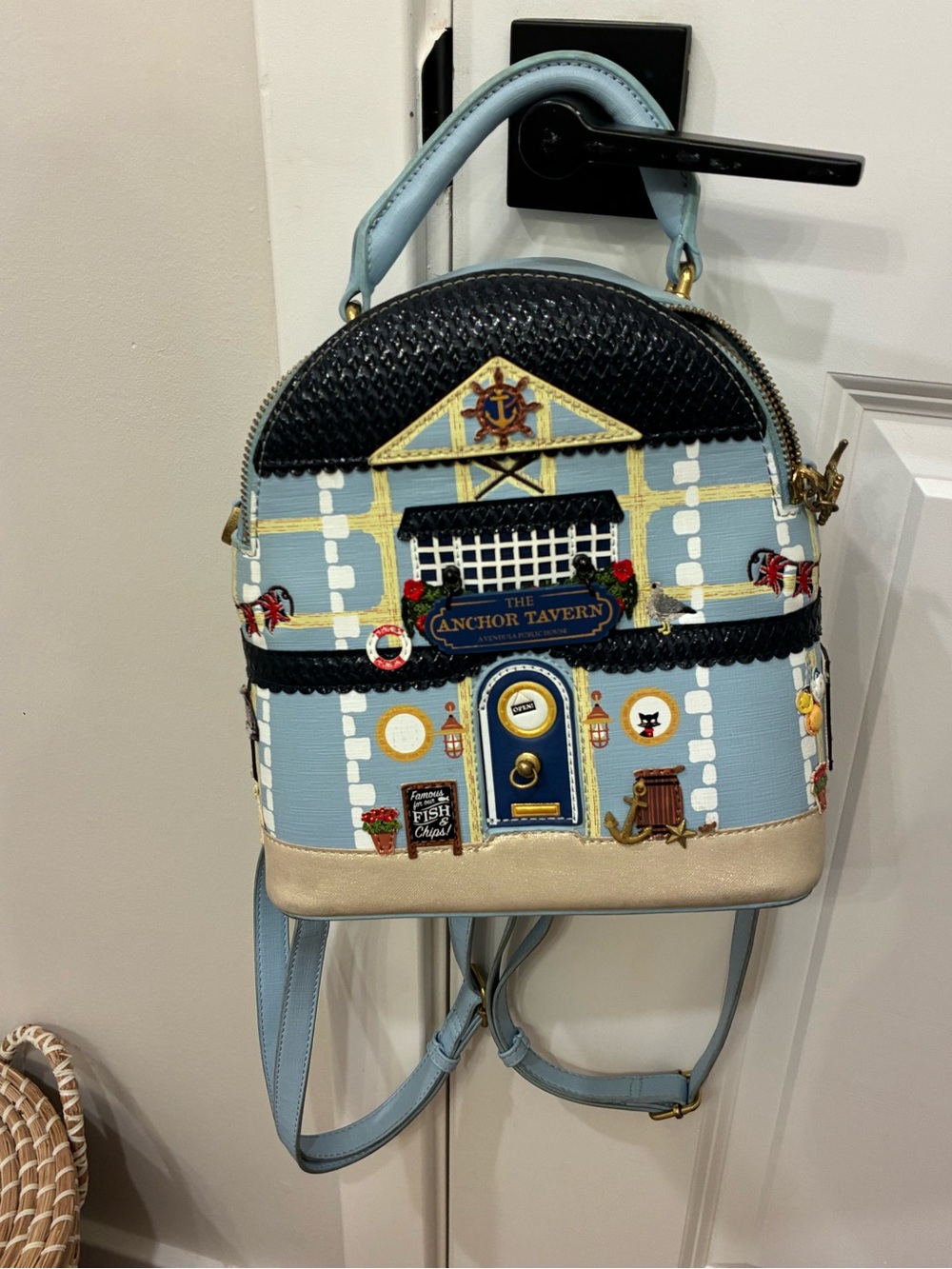Limited Edition Vendula London Tavern Light Blue Women's Backpack